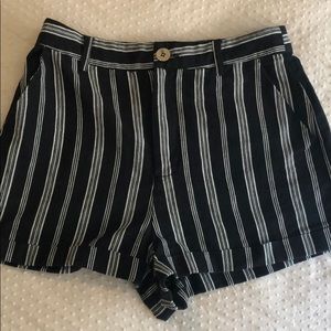 Forever 21 striped button shorts